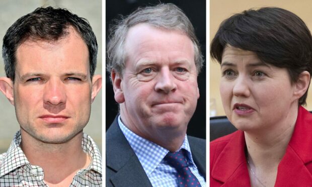 Andrew Bowie, Alister Jack and Ruth Davidson
