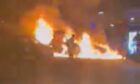 Car and van fire in Kinglassie Fife