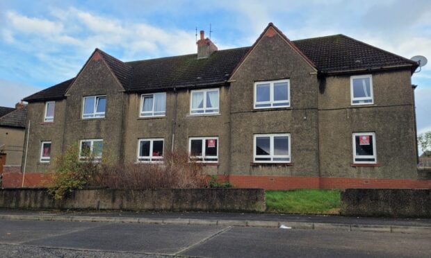 The four-bedroom Fife flat is on sale for £50,000. Image: Auction House Scotland.