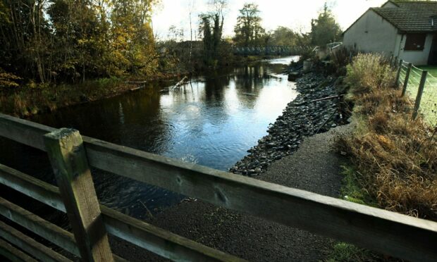 The woman was attacked on a footpath along the River Almond. Image: DCT Media