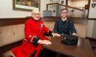 Colin Thackery, the winner of Britain's Got Talent 2019 with Carnoustie's youngest Legionnaire 18 year old Jacob Downie. Image: Paul Reid