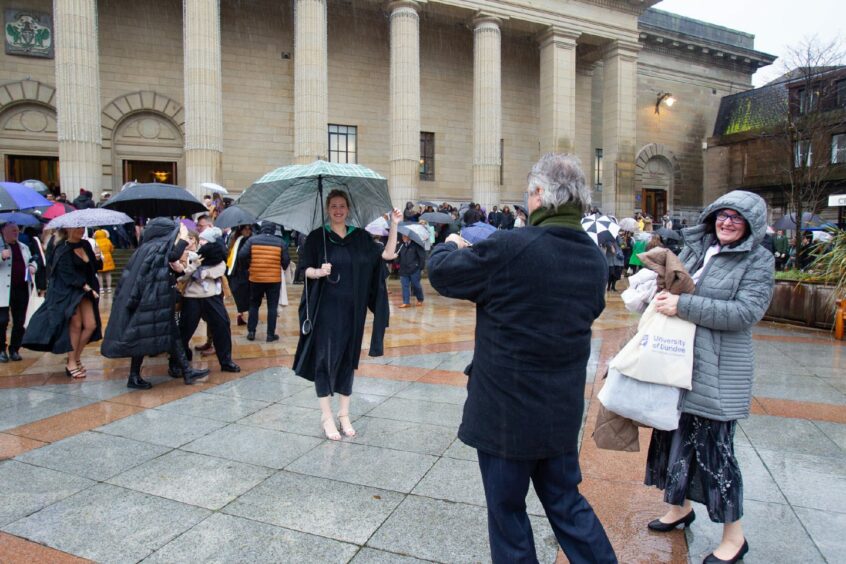 Dundee University students attending graduation earlier this year