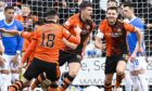 Ross Graham found the net in United's last Tannadice showdown with Rangers. Image: SNS