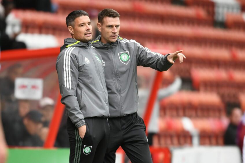 O'Dea and Stephen McManus will bring their Celtic B side to East End Park.