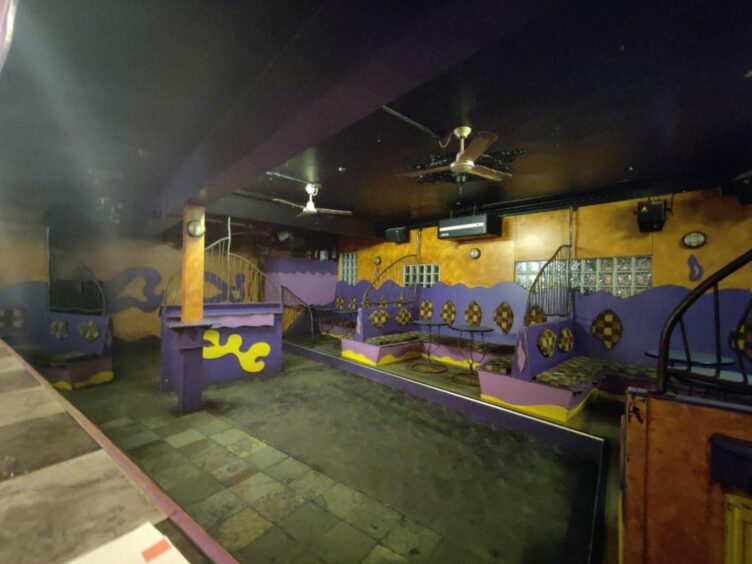 Inside the former Odin Nightclub in Arbroath