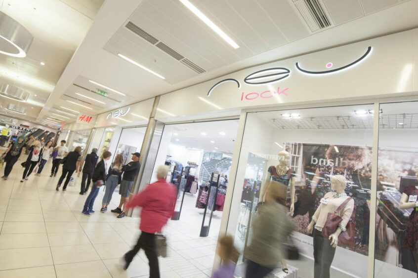 Interior of Kingsgate Shopping Centre.