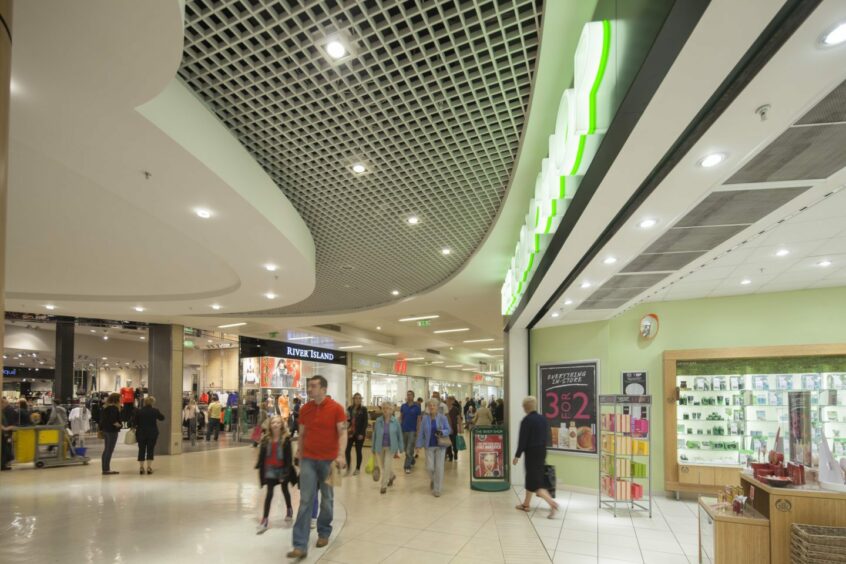 Interior of Kingsgate Shopping Centre