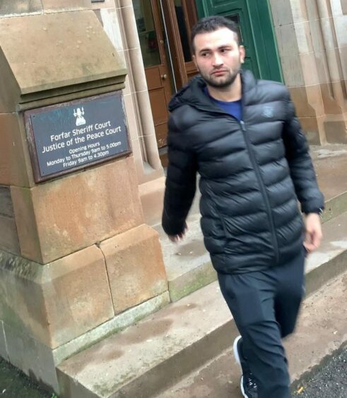 Arsalan Haider leaves court.