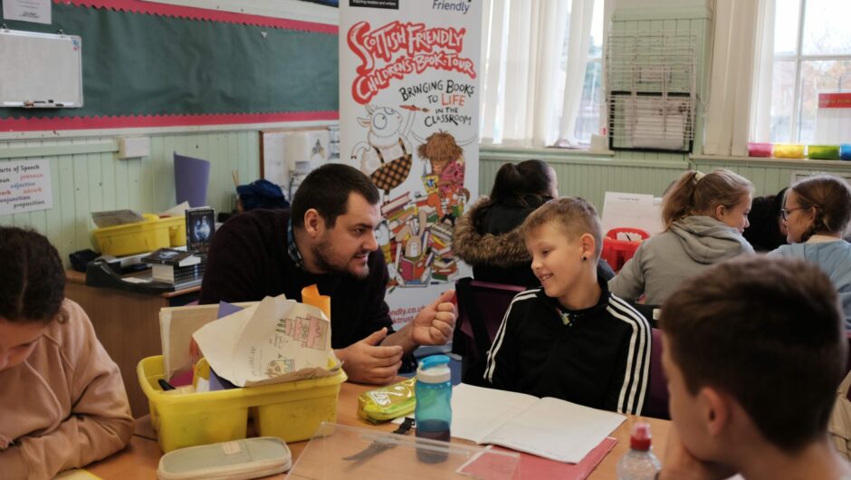 Ross MacKay has been visiting schools as part of the Scottish Friendly Children’s Book Tour