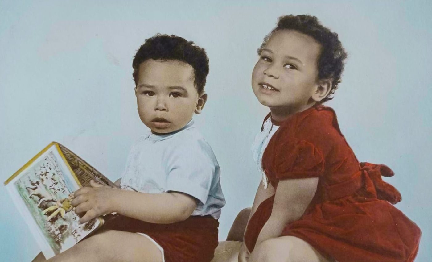 Paula Fummey and Bruce Fummey as children.