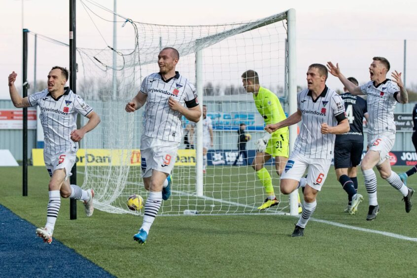 Dunfermline kicked off November with an important win over arch-rivals Falkirk. Image: Dunfermline Athletic