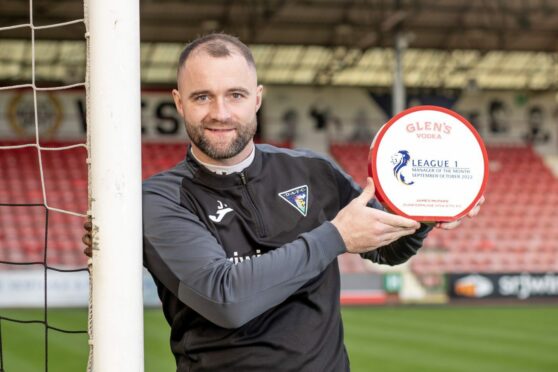 James McPake has led Dunfermline to the top of League 1. Photograph: Craig Brown.