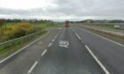 Part of the section of the A90 that will be closed for roadworks. Image: Google Street View.