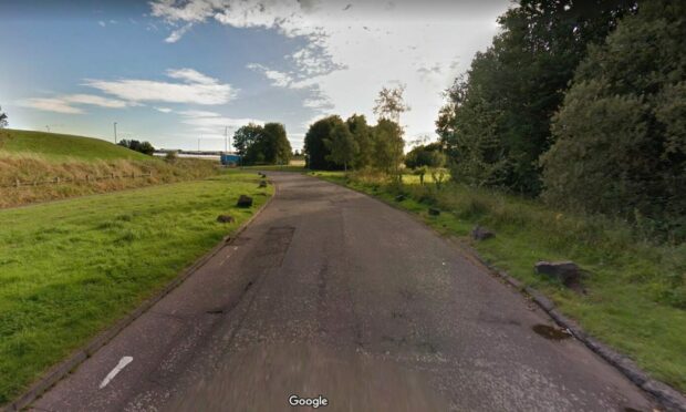 The slip road outside Invergowrie will be closed for two days. Image: Google