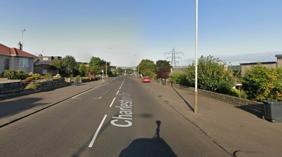 Charleston Drive, looking towards Elmwood Road, on the left. Image: Google.