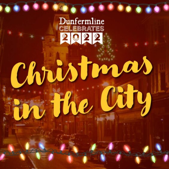 The Dunfermline Christmas lights switch-on will be the first since it gained city status