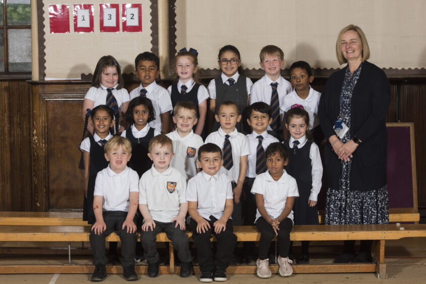 Clepington Primary School, P1B with Mrs Arthur.