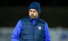Raith Rovers assistant-manager Colin Cameron wearing a hat.