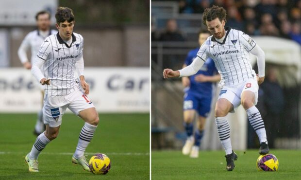 Chris Mochrie (left) and Joe Chalmers have linked well this season. Images: Craig Brown.