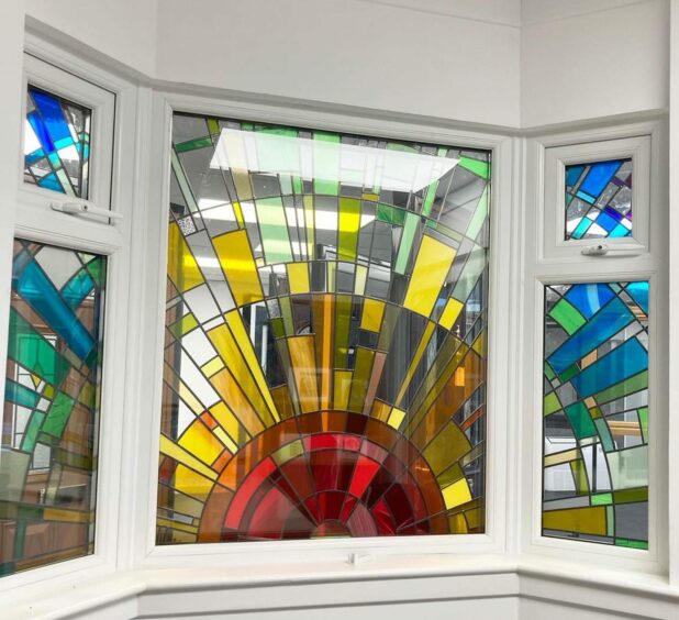 stained glass window at Esk Glazing The Design Studio