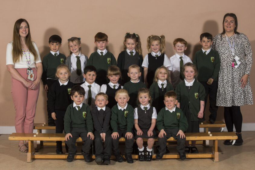Craigowl Primary School, P1B with Mrs Malcolm and Miss Gilchrist.