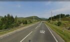 Northbound and southbound traffic on the A9 Inverness to Perth road were facing lengthy tailbacks as resurfacing works begun at Dalnaspidal today. Image: Google Street View.