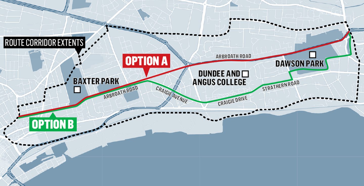 Dundee cycle routes Our maps show - Dundee Active Freeways Arbroath Road 3bz2fgl78 