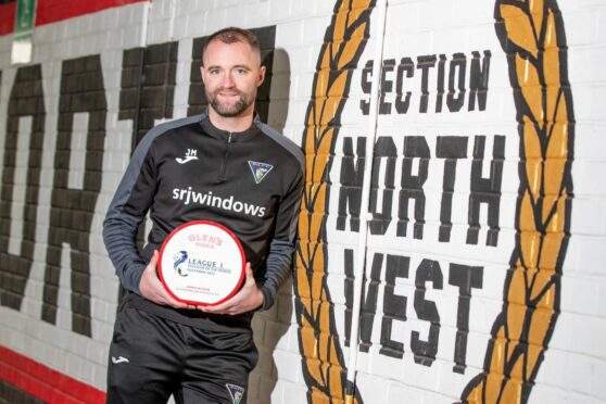 James McPake has been named League One manager of the month for November. Image: SPFL