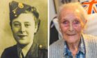 Elsie Mackay during the Second World War and at her home in Perth in 2022. Image: Robert Mackay / Steve MacDougall / Dc Thomson.