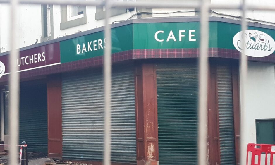 Other buildings were damaged in the Leven Poundstretcher fire