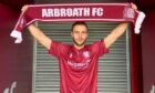Florent Hoti hopes to make the most of his chance at Arbroath after a disappointing end to his time with Dundee United. Image: Arbroath FC
