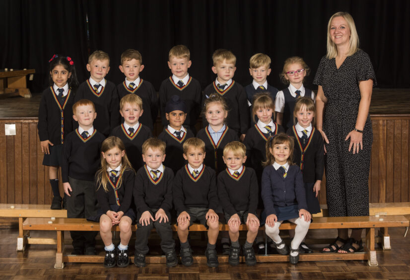 Forthill Primary School, P1A with Mrs Robertson.