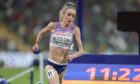 Eilish McColgan, of Great Britain, runs to win the bronze medal in the Women's 5000 at the European Championships in Munich. Image: AP