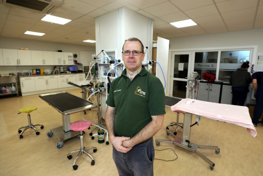 Alistair Crozier at his Dundee veterinary surgery. 