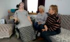 Brenda Ross with carer Susan Esplin and friend Yvonne Cargill. Image: Gareth Jennings/DC Thomson.