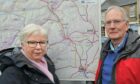 Pam Green and David Bee, who are campaigning for safety measures on the A9 at Dunkeld.