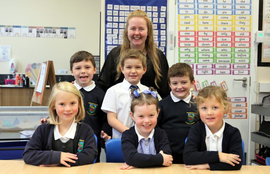Auchterhouse Primary, with Mrs Sumpster.