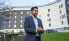 Health Secretary Humza Yousaf was at Victoria Hospital in Kirkcaldy when he shut down claims richer people would need to pay for their NHS treatment. Picture by PA/Jane Barlow
