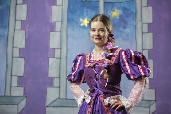Eve Buglass will play Rapunzel in this year's pantomime at Webster Memorial Theatre. Image: AngusAlive.