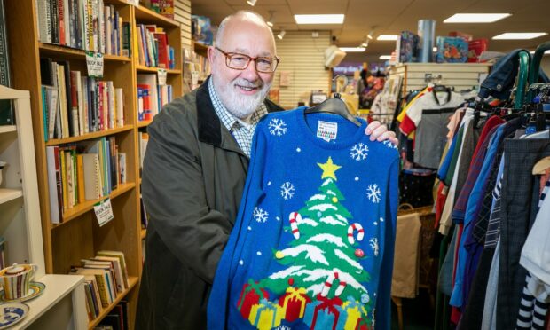 Richard Howat, chief executive of CATH, launched the warm clothing appeal. Image: Kim Cessford / DC Thomson