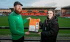 Euan Fellows (coach) and Lindsey Brown (health & wellbeing co-ordinator) will run the sessions at Tannadice. Image: Kim Cessford / DC Thomson
