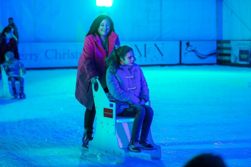 Skating on the ice rink. Image: Kim Cessford/DC Thomson