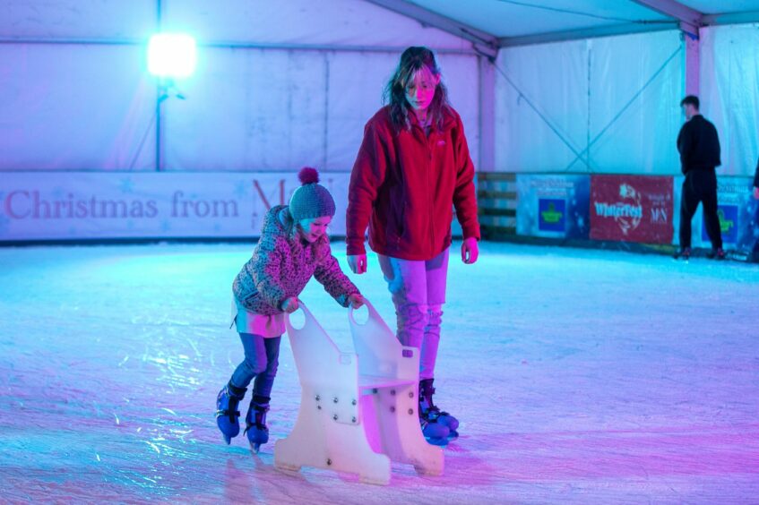 Skating on the ice rink. Image: Kim Cessford/DC Thomson