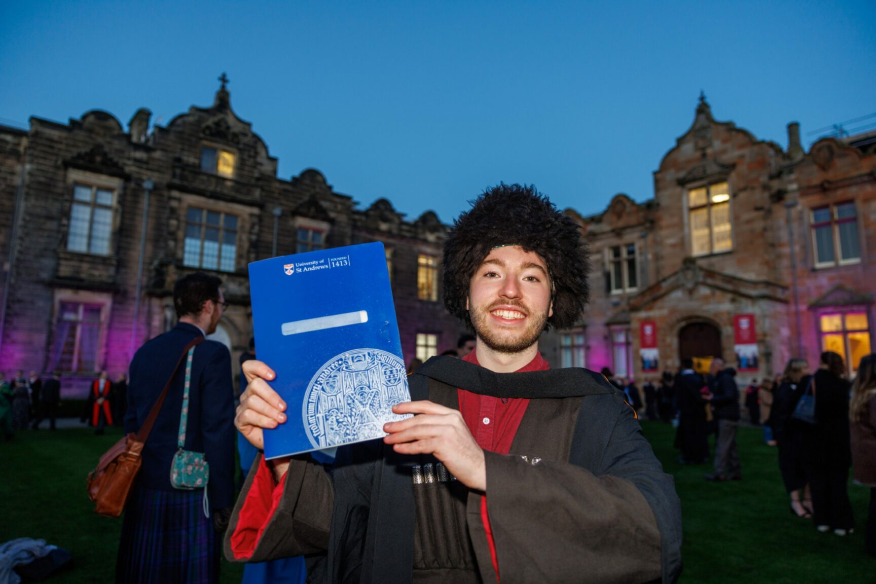 First day of St Andrews winter graduation ceremonies