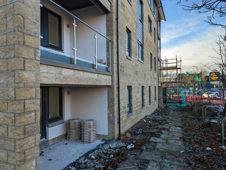 Flats close to completion at Langland's Street.