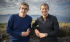 Louis Theroux with Bear Grylls. Image: Mindhouse, Neil Harvey.