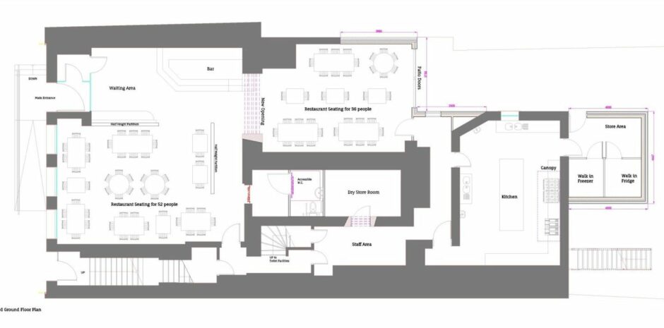 Mntrose bank Chinese restaurant plan