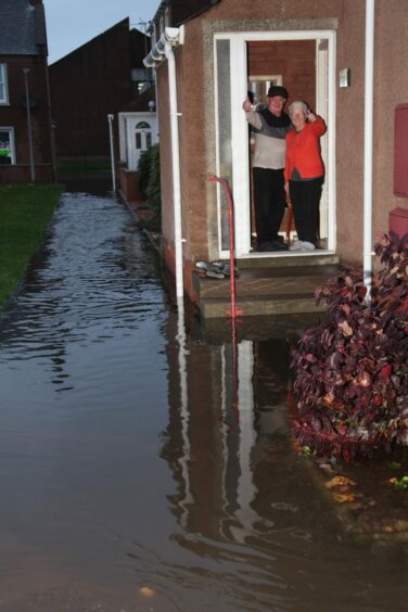 Residents trapped due to Arbroath flooding