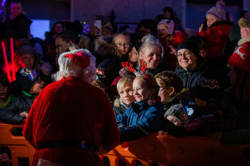 Santa at Kirk Square in Arbroath