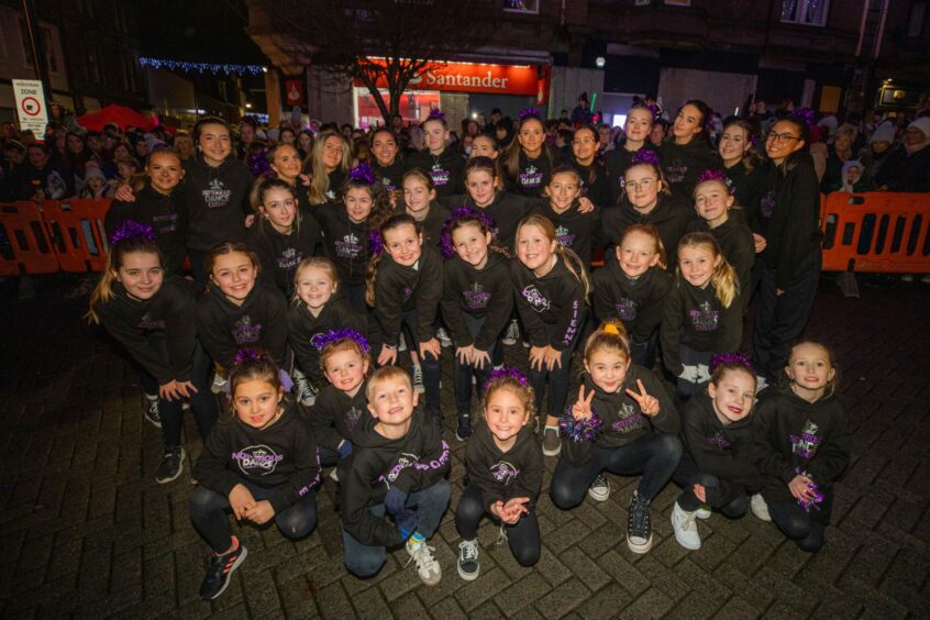 Notorious Dance at Arbroath Christmas lights